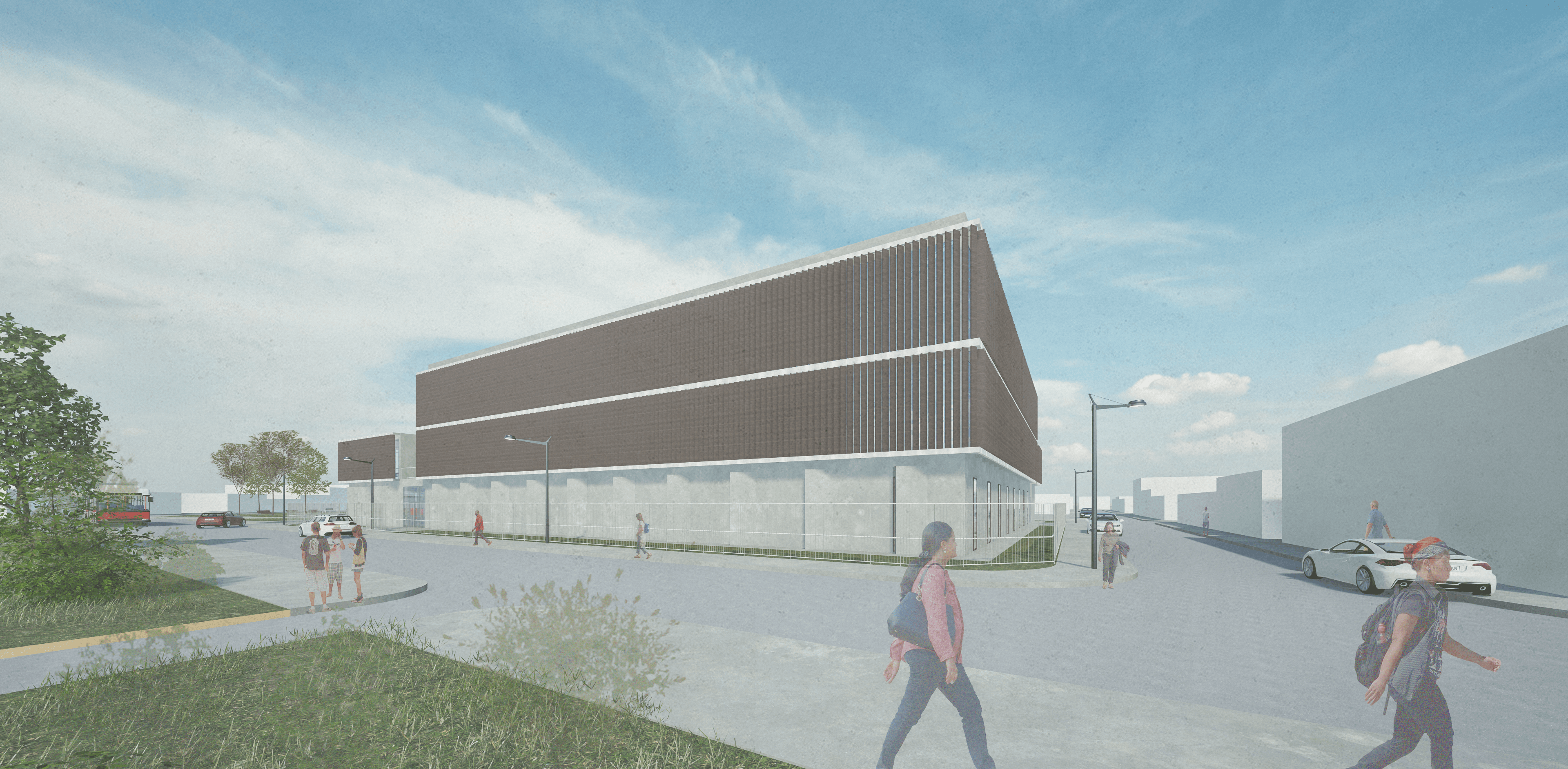 Centro comunitario y polideportivo de Conchalí - Detalle 1