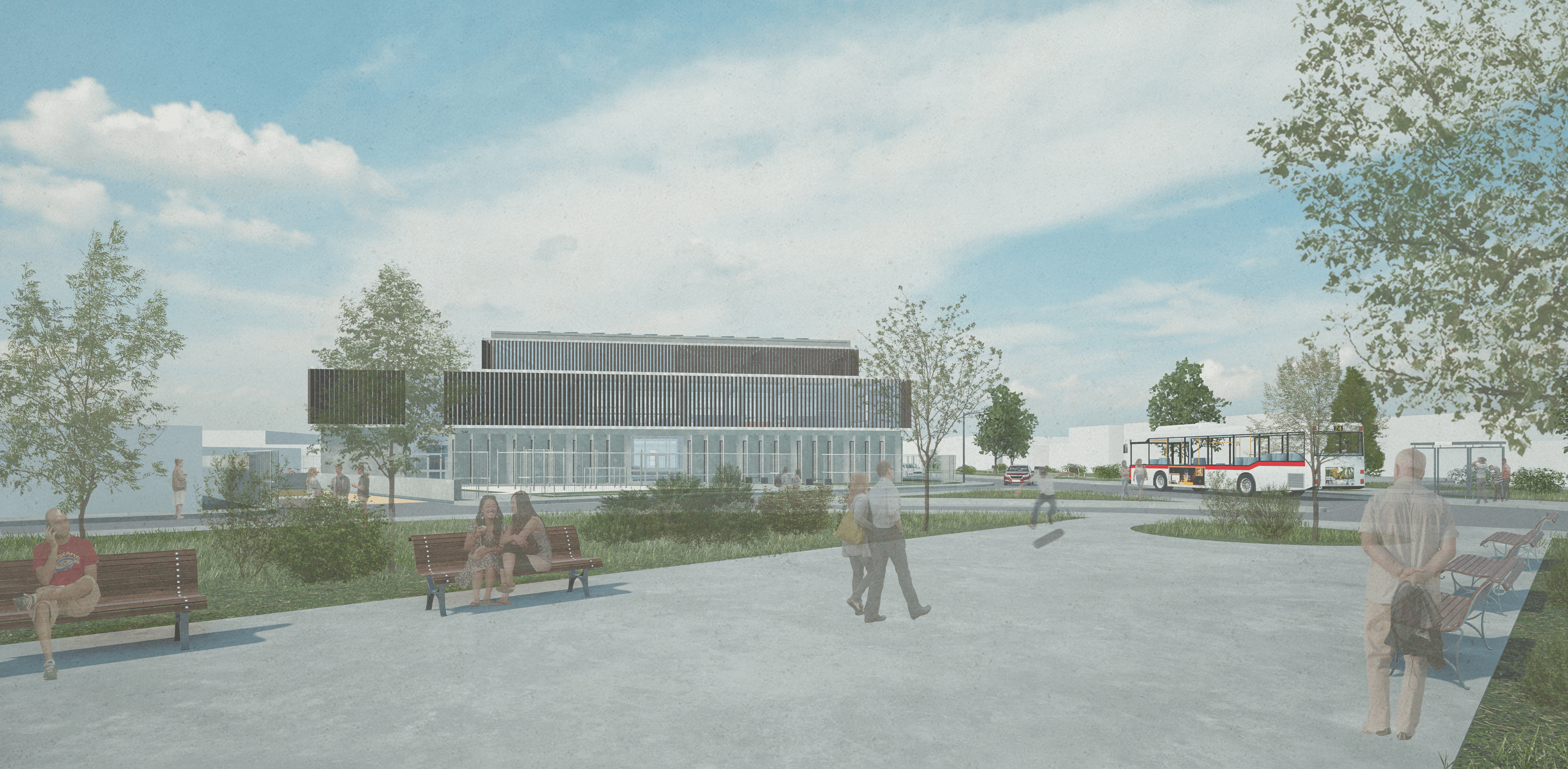 Centro comunitario y polideportivo de Conchalí - Detalle 2